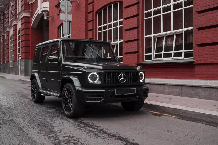 Аренда Гелендвагена Mercedes G 63 AMG (черный матовый) в Санкт-Петербурге