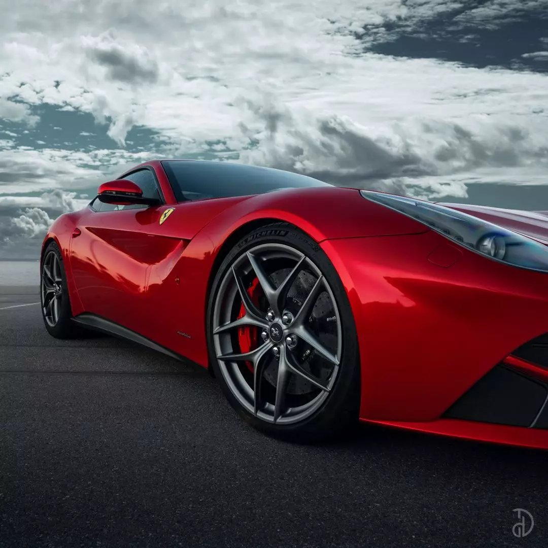 Ferrari f12 сиреневая