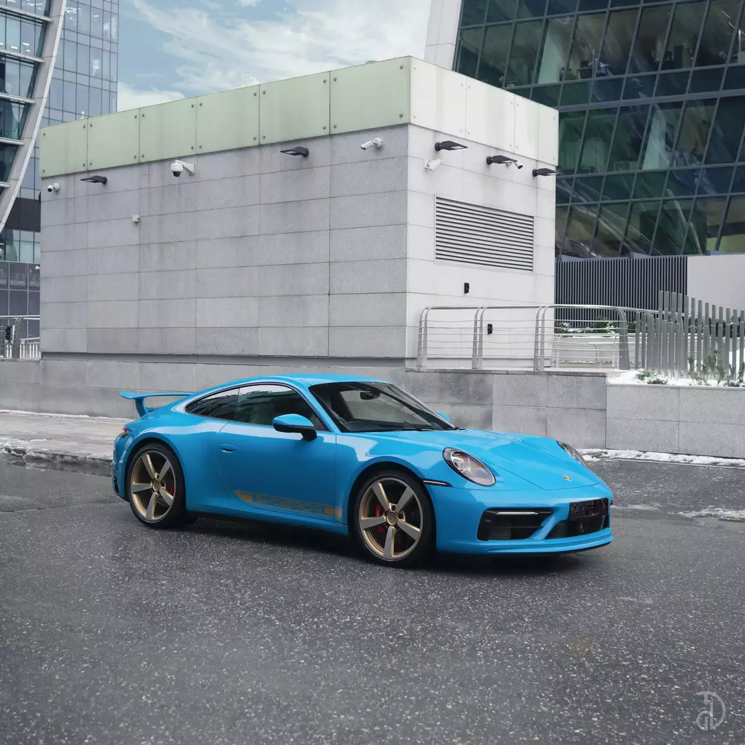 Аренда Porsche 911 Carrera 4S Miami Blue в Санкт-Петербурге от 1 суток
