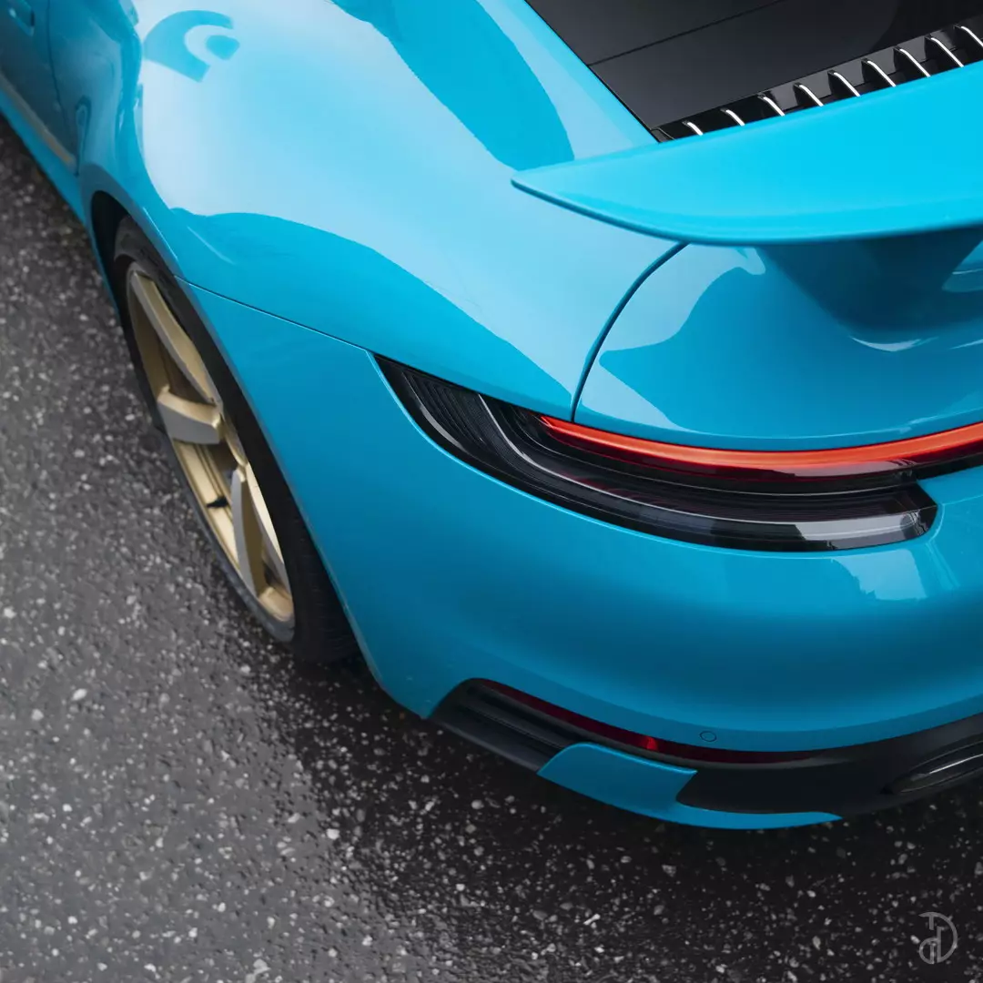 Аренда Porsche 911 Carrera 4S Miami Blue в Сочи без водителя